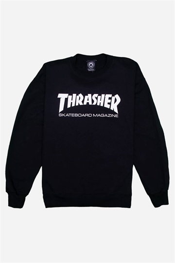 Thrasher Sweatshirt - Skate Mag - Svart